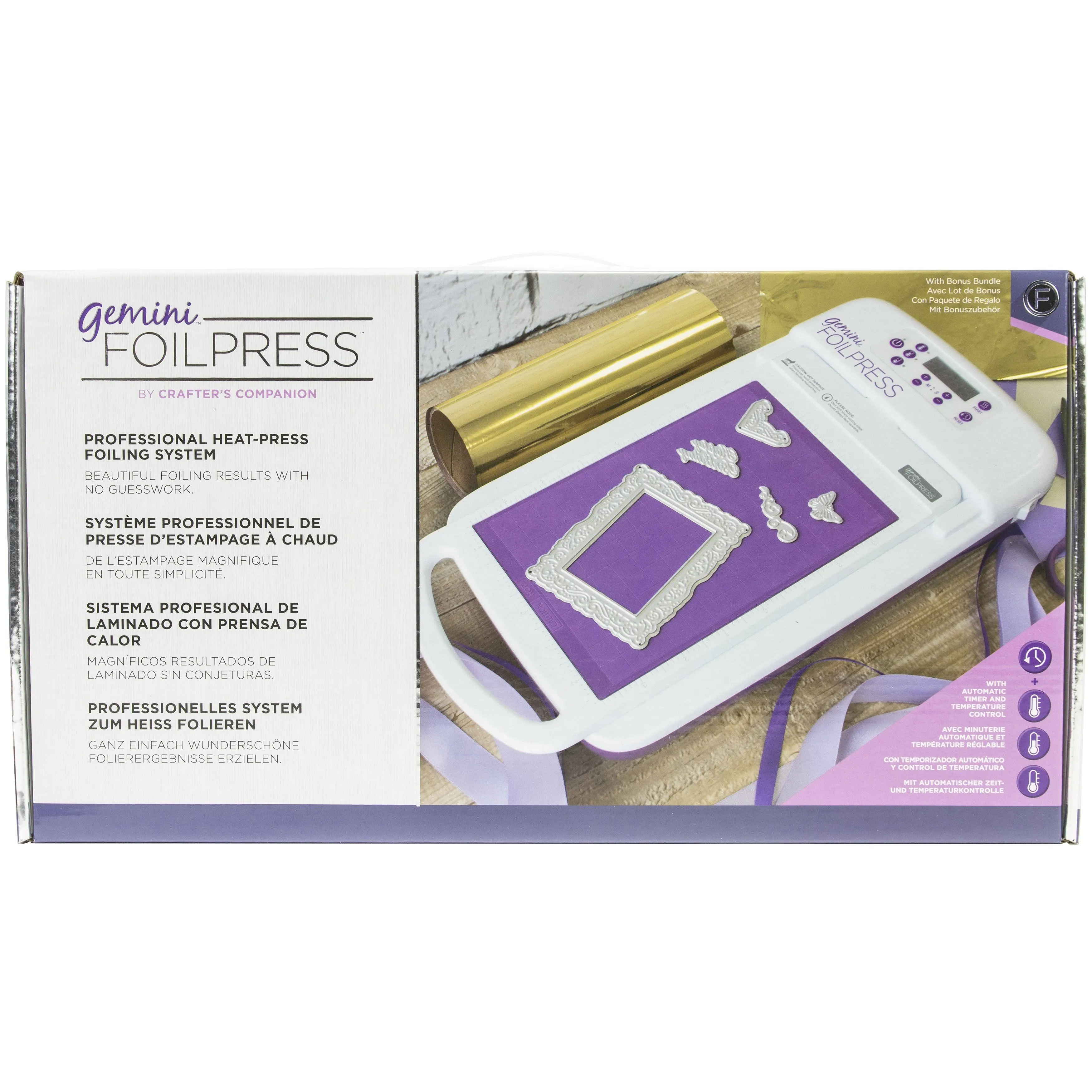 NEW Gemini Foilpress Heat Press Crafting Foiling Machine, White UK Model 230 V