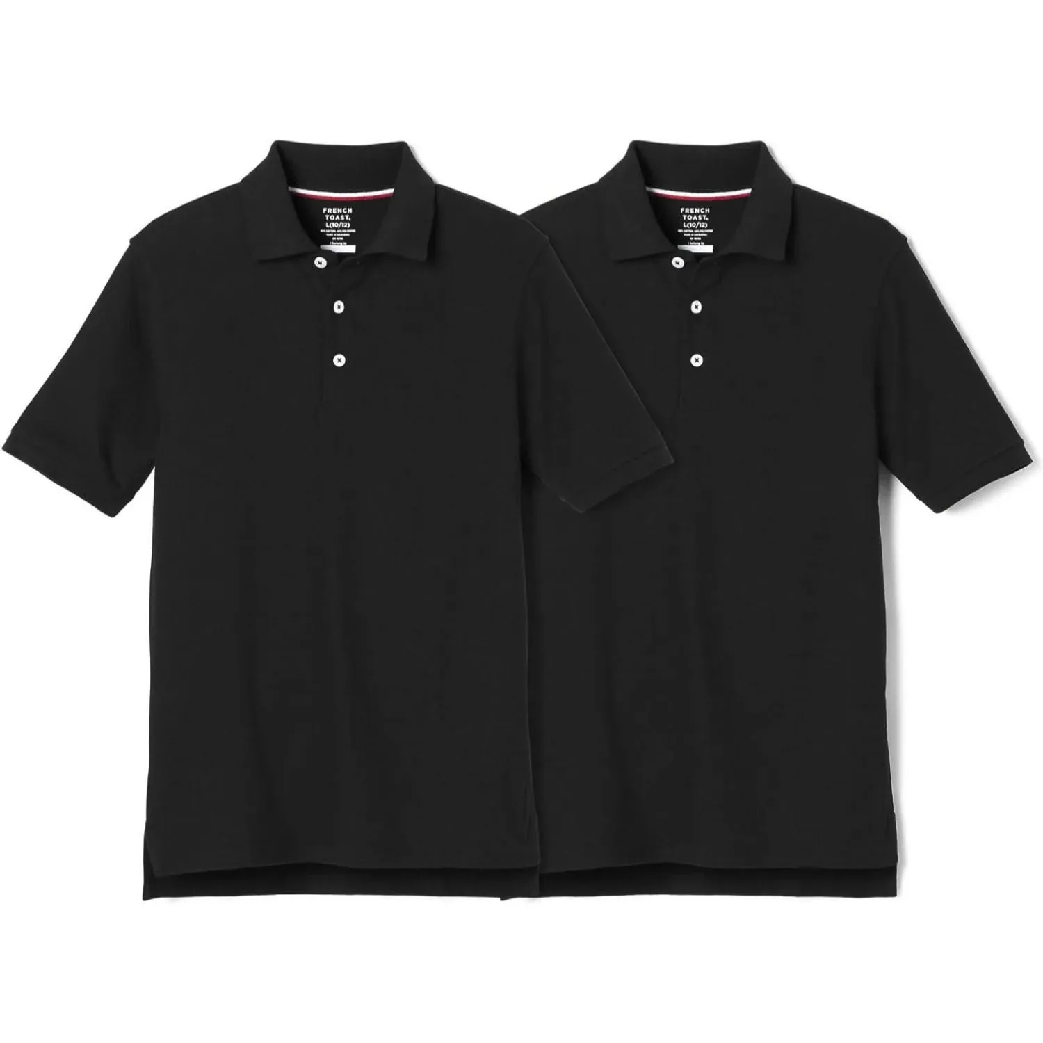 French Toast Boys' 2-Pack Short Sleeve Pique Polo Shirt