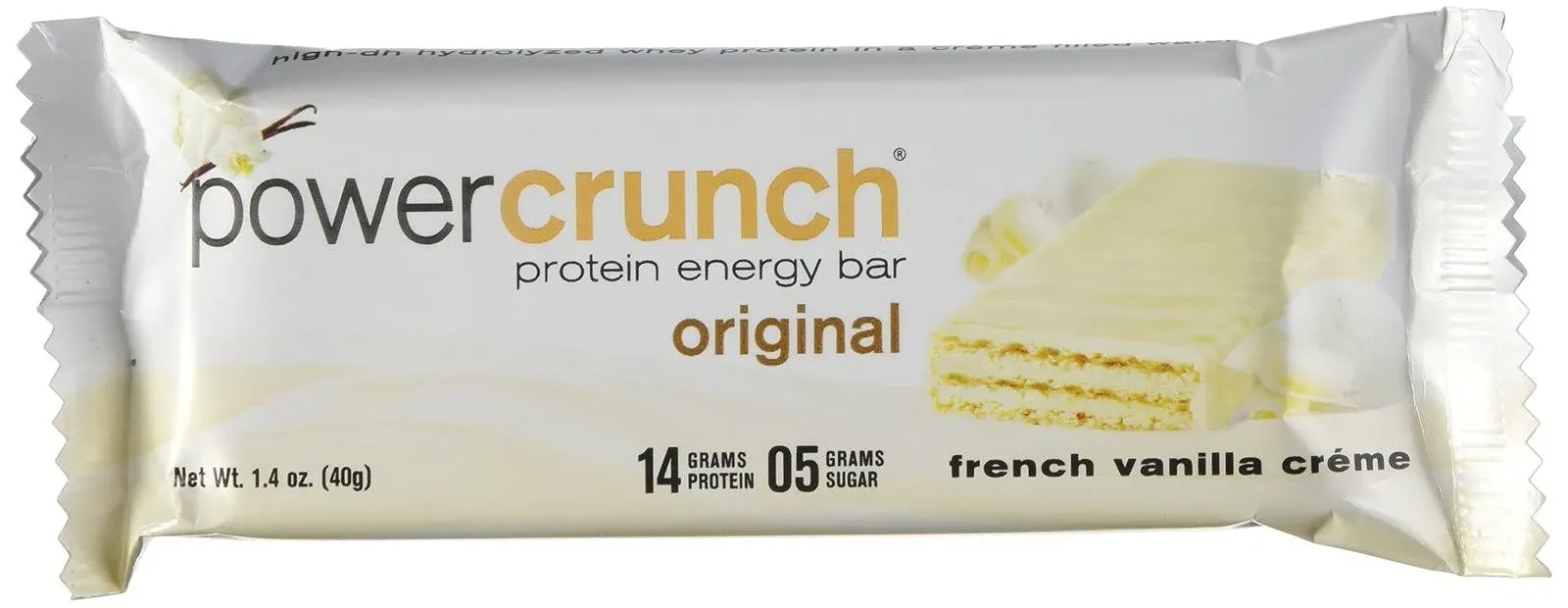 Power Crunch Protein Energy Bars, French Vanilla - 12 count, 1.4 oz each