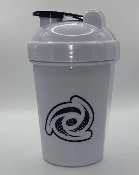 G FUEL White 16 oz Shaker Cup - Sleek White &amp; Black Design, Perfect for Mixing!