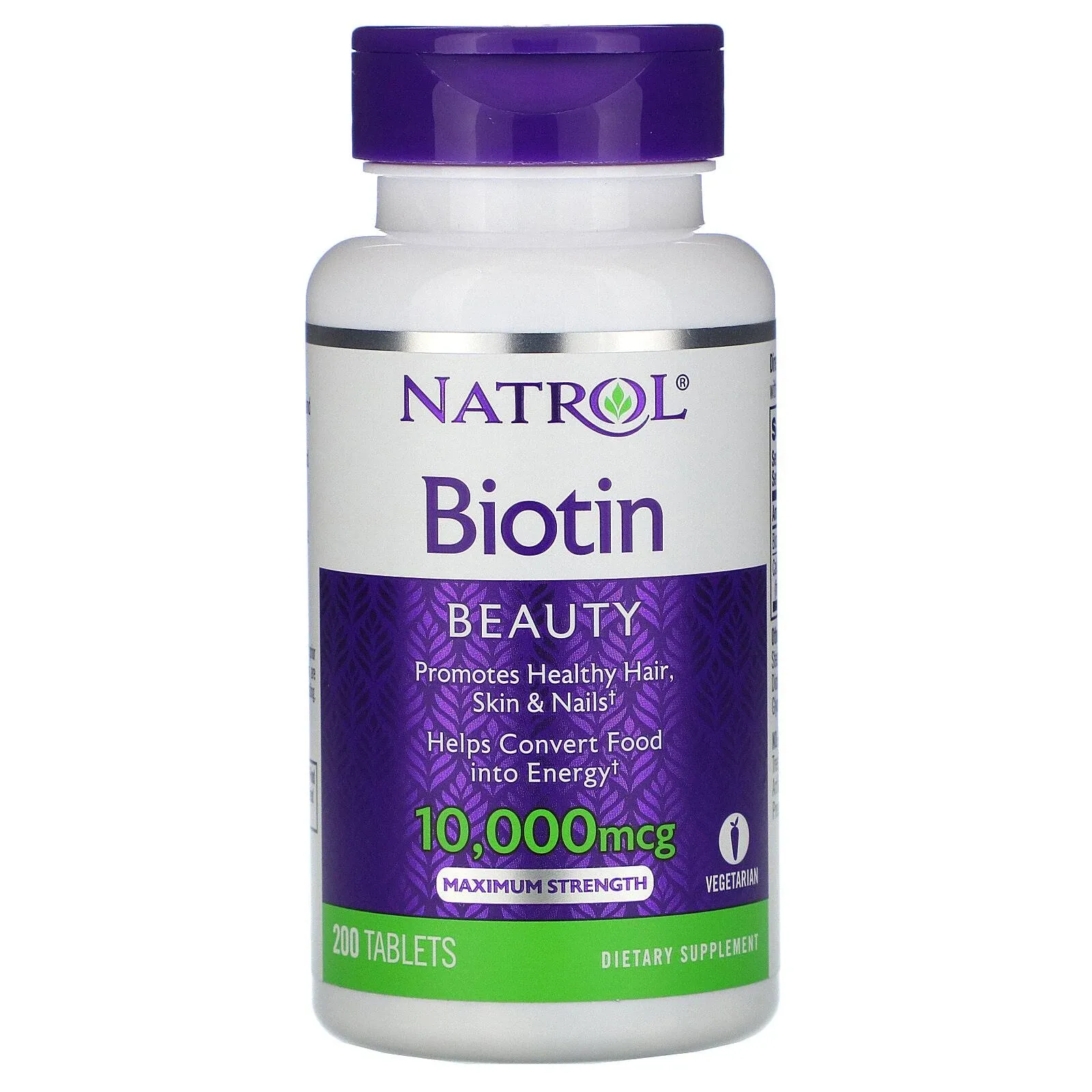 Natrol Biotin Maximum Strength Tablets, 10,000mcg , 100 Count