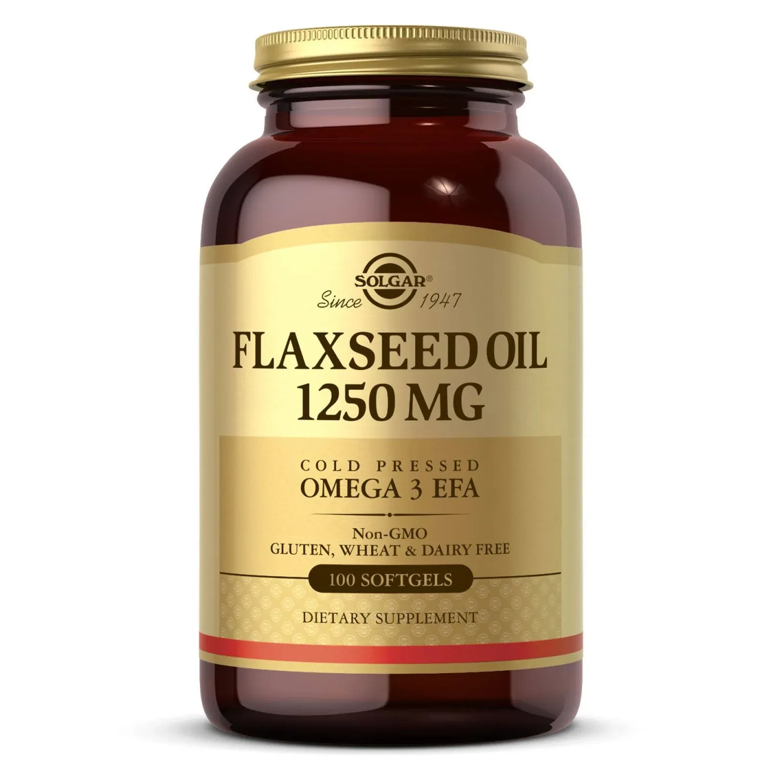 Solgar Flaxseed Oil - 1250 MG - 100 Softgels