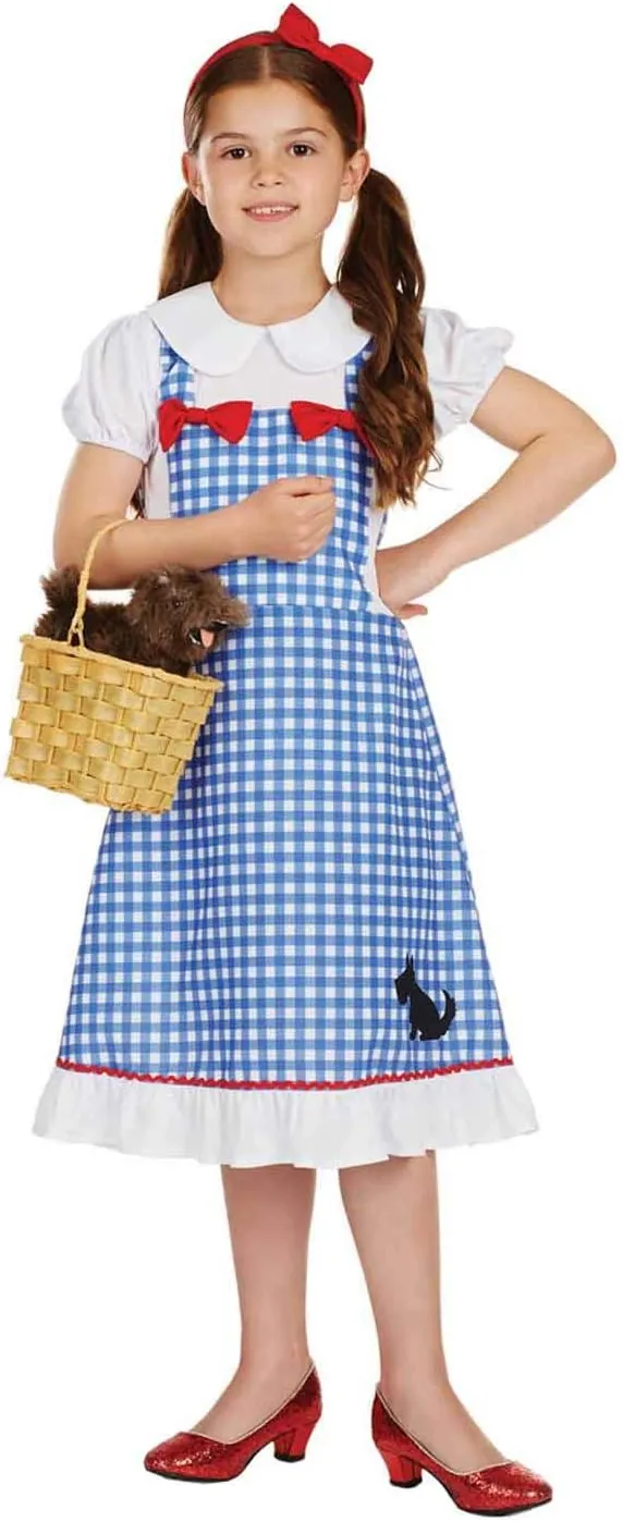 fun shack Dorothy Costume for Girls, Girls Dorothy Costume, Dorothy Costumes for Kids, Girl Dorothy Costume