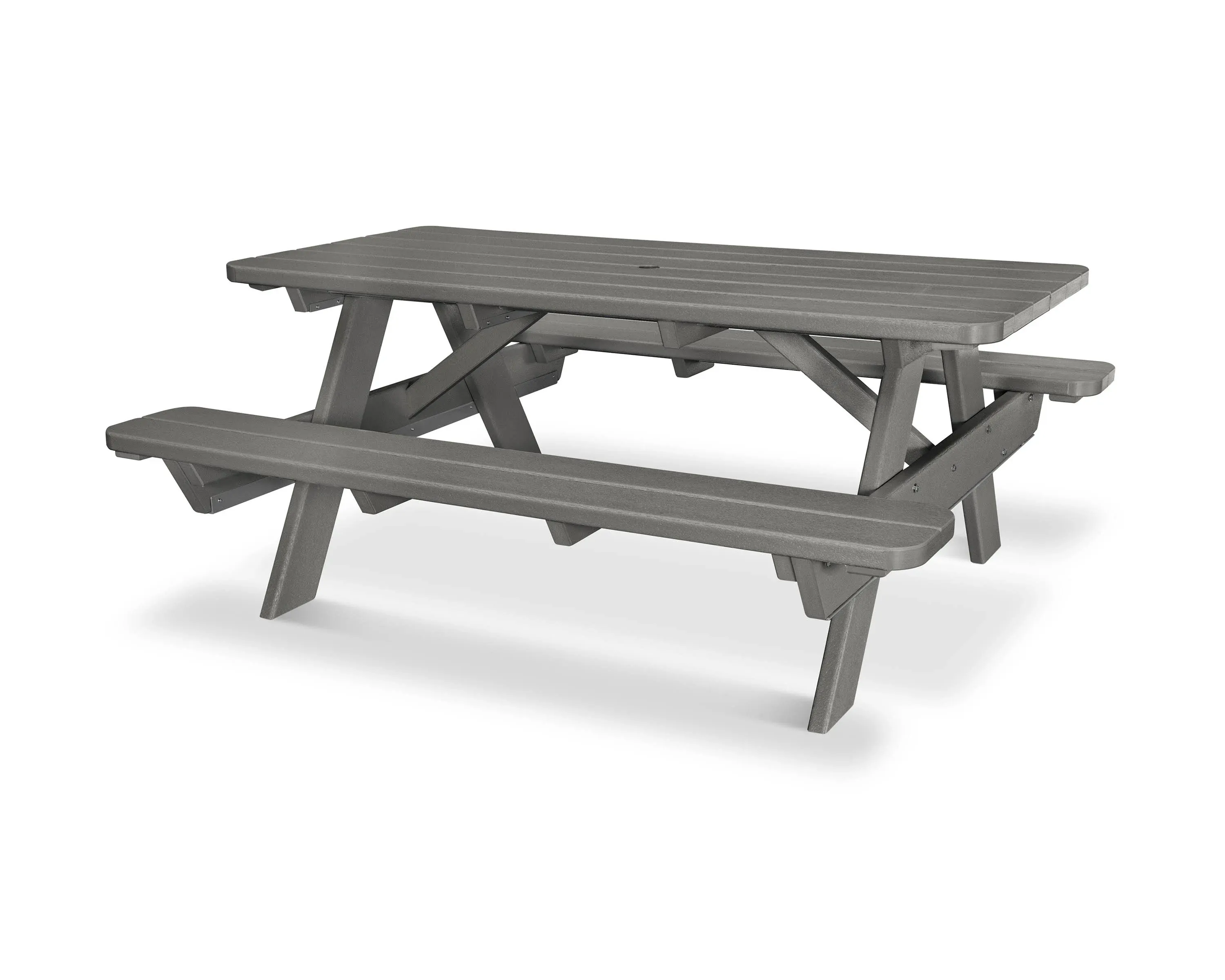 POLYWOOD Park Picnic Table, Slate Grey