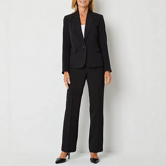 Women's Notch-Collar Mid-Rise Straight-Leg Pantsuit 
      
          Women's Notch-Collar Mid-Rise Straight-Leg Pantsuit