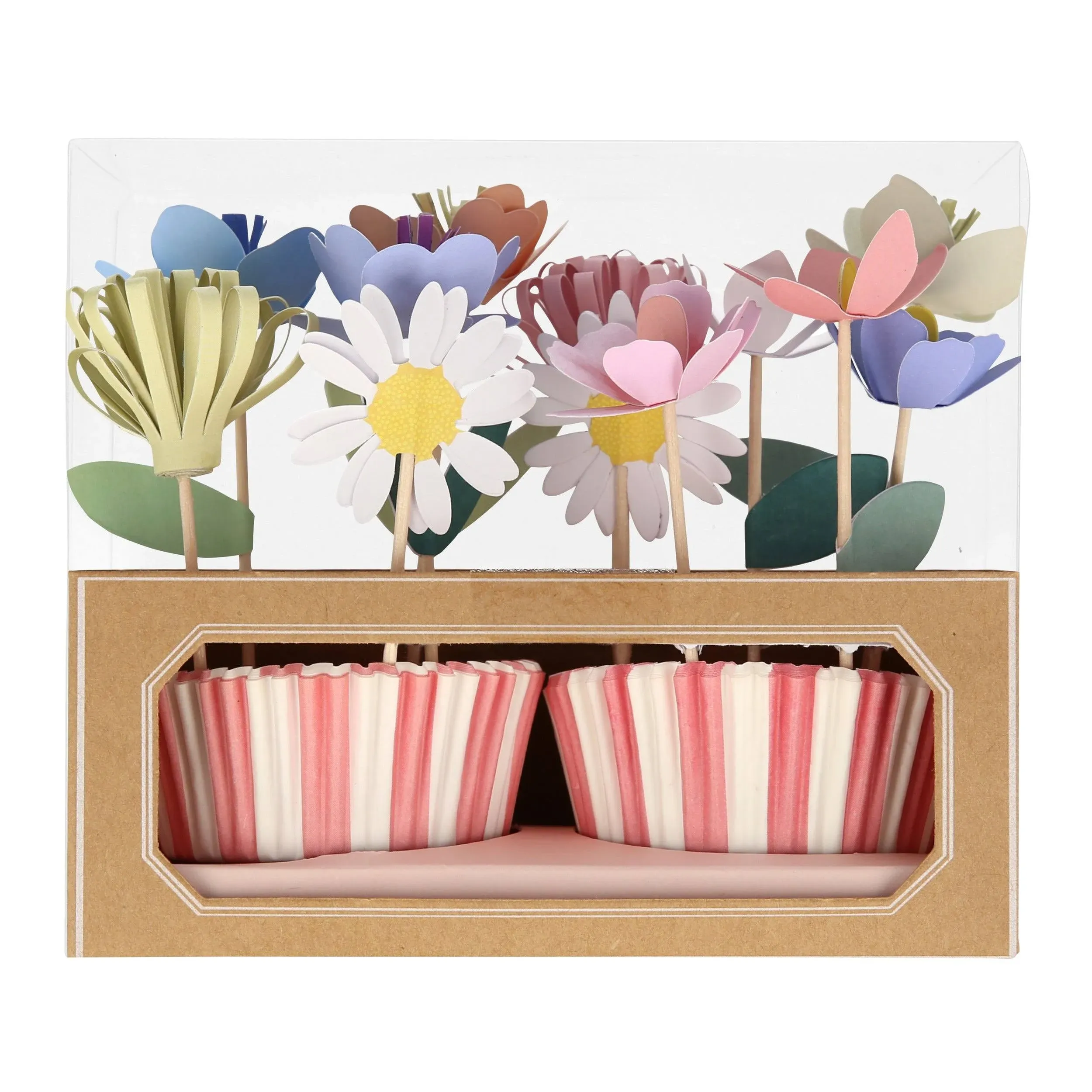 Meri Meri Flower Garden Cupcake Kit / Birthday Toppers 🌸 NWT