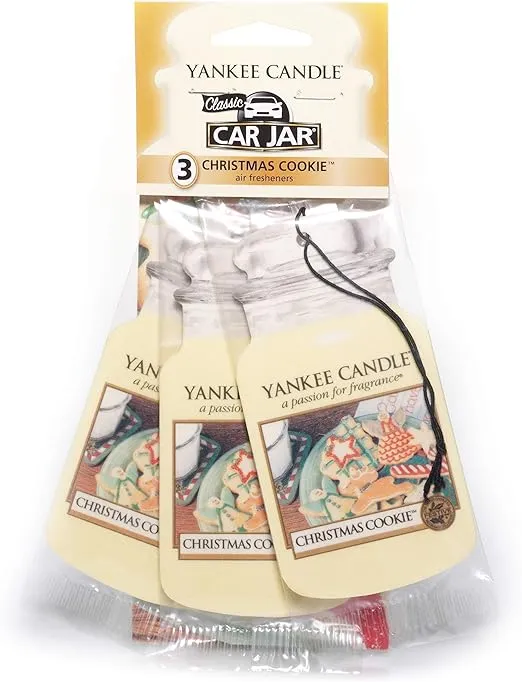 Yankee Candle Autumn Leaves Car Jar Ultimate Hanging Odor Neutralizing Air Freshener Scent (Pack of 3)