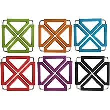 Tenta Kitchen Expandable Silicone Trivets (6, Multi)