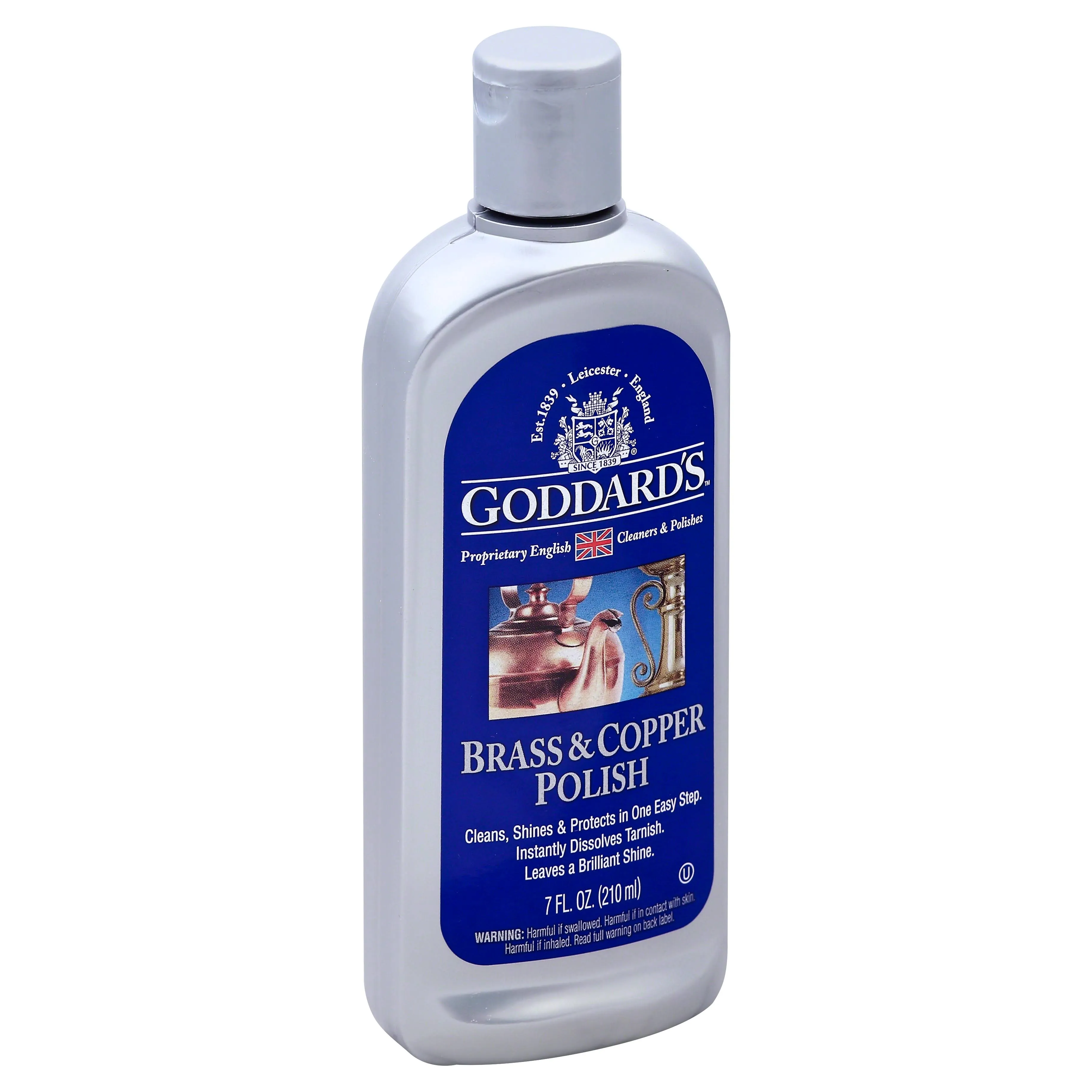 Goddard’s Brass & Copper Polish Cleans, Shines, Dissolves Tarnish 7oz