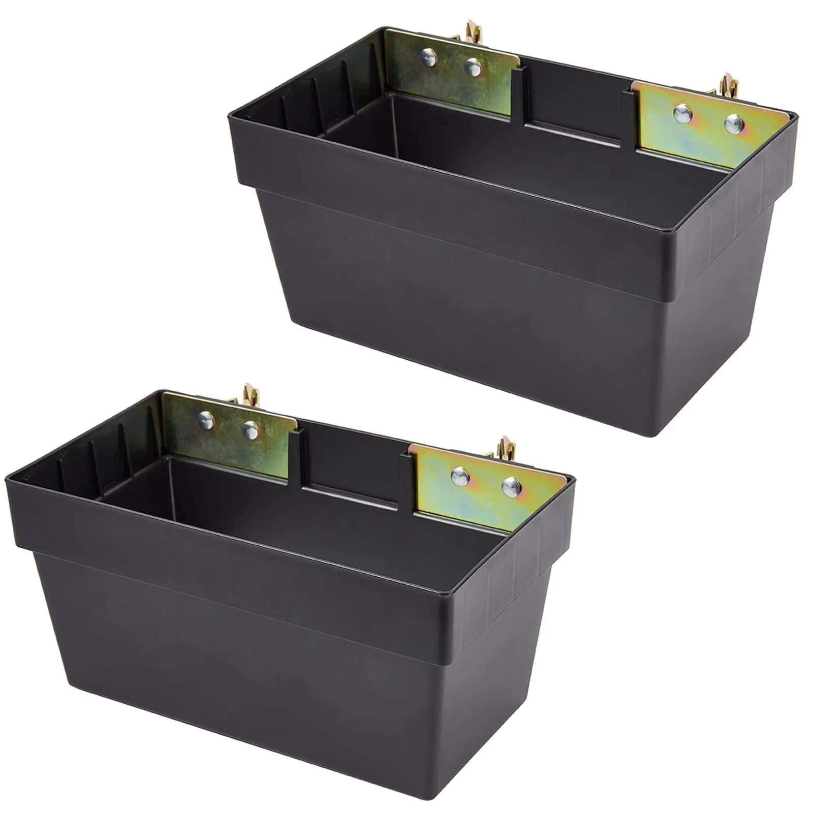 (2 Pack) E-Track Box Heavy Duty E Track Basket Storage Bin Organizer E Track Accessories