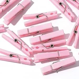 60 Baby Shower Clothespin Games () Pink