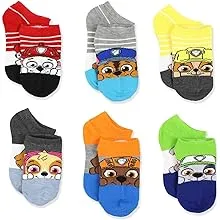 Paw Patrol No Show Socks 6-Pack