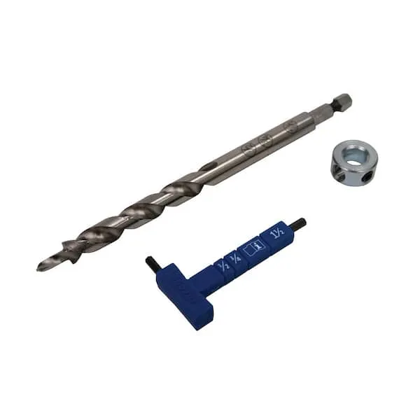 Kreg KPHA308 Easy-Set Drill Bit, Stop Collar