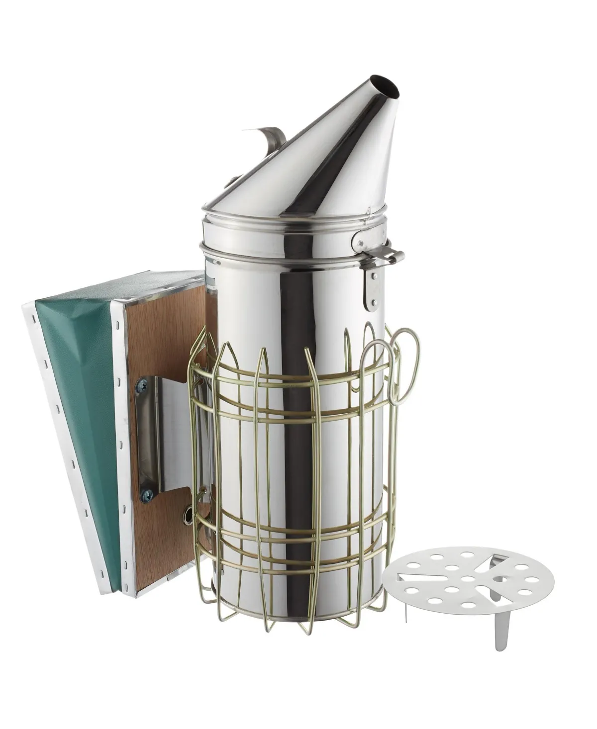 12-1/2" Stainless Steel Bee Hive Smoker w/ Heat Shield for Beekeeping