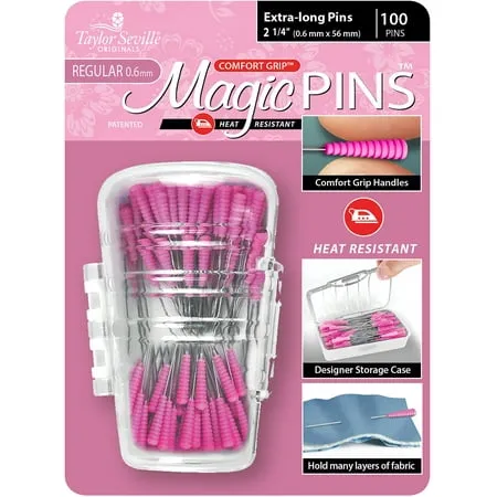 Magic Pins Extra Long Regular 100 Count