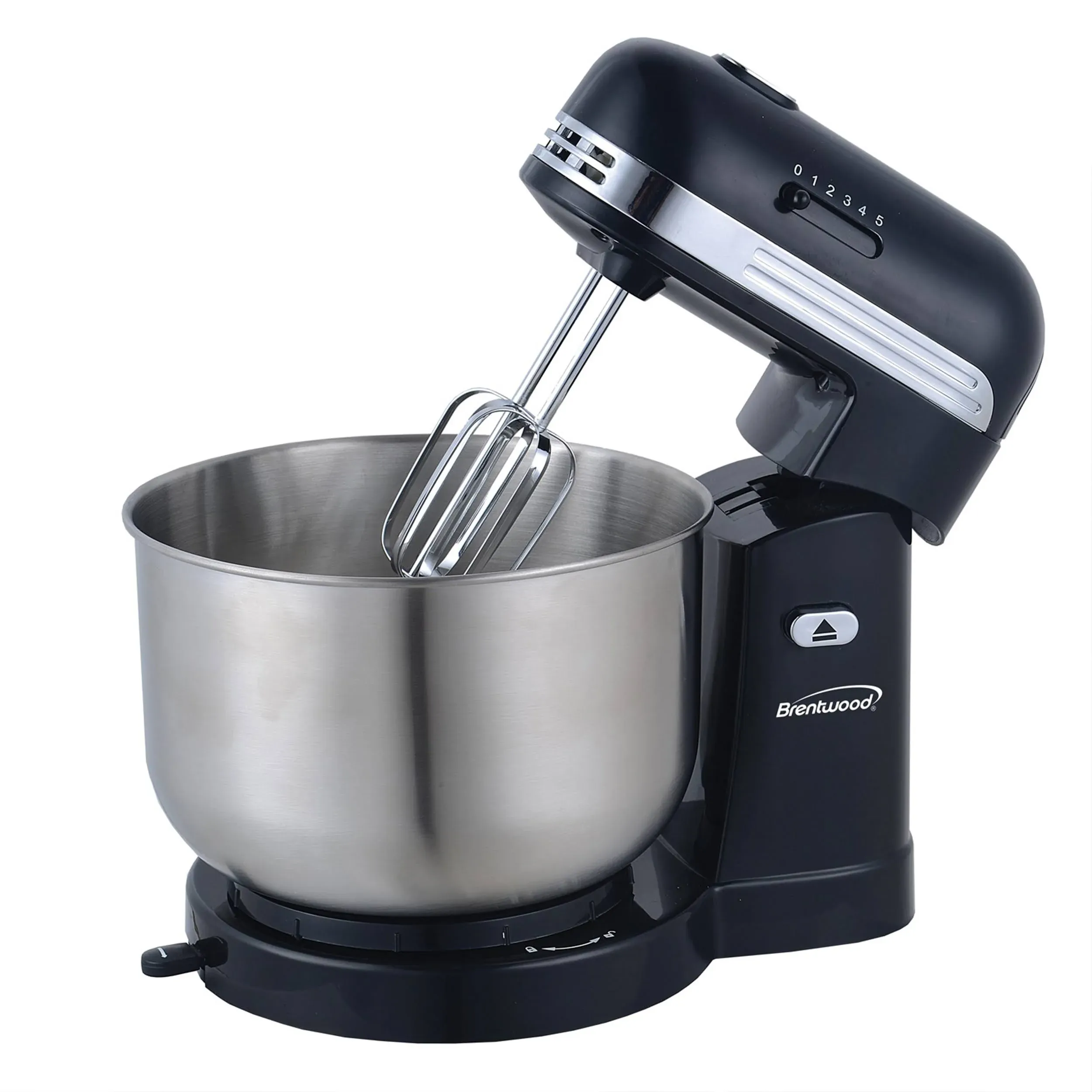 BRENTWOOD SM-1162BK 5-Speed Stand Mixer with 3.5-Qt. Stainless Steel Mixing B...