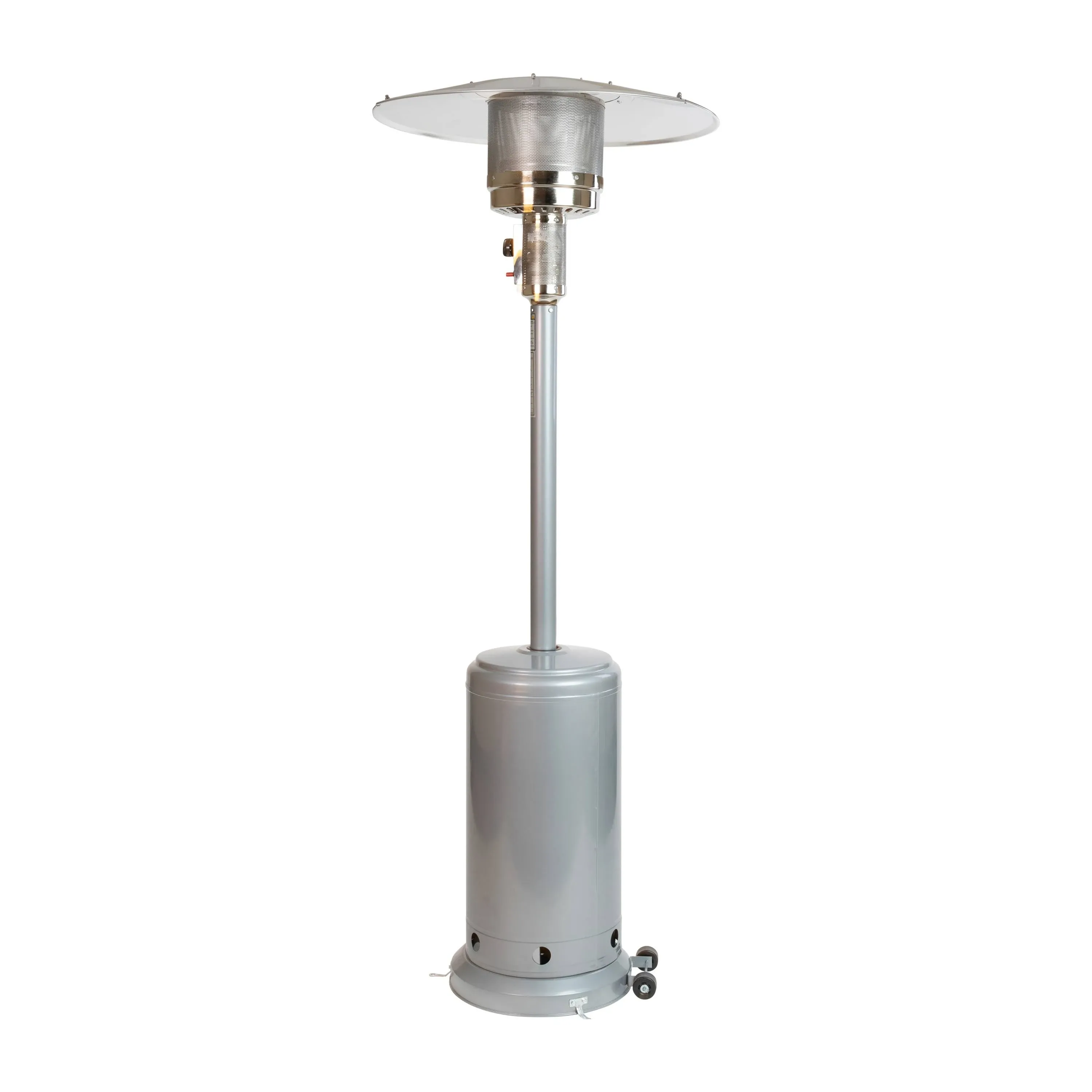 Flash Furniture Patio Outdoor Heating-Silver Stainless Steel 40,000 BTU Propane ...