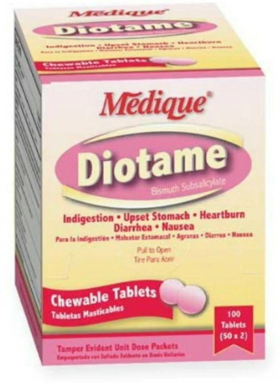 Diotame® Bismuth Subsalicylate Anti-Diarrheal-Anti-Diarrheal Diotame® – Box – My Diabetics World