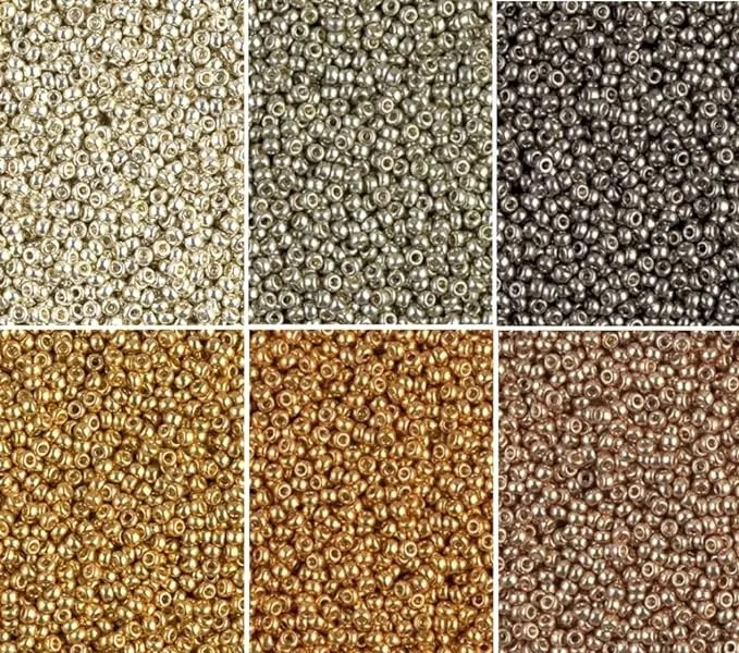 6 Colors Miyuki Round Seed Beads Size 11/0 Duracoat Galvanized Metallic 11-CMD11