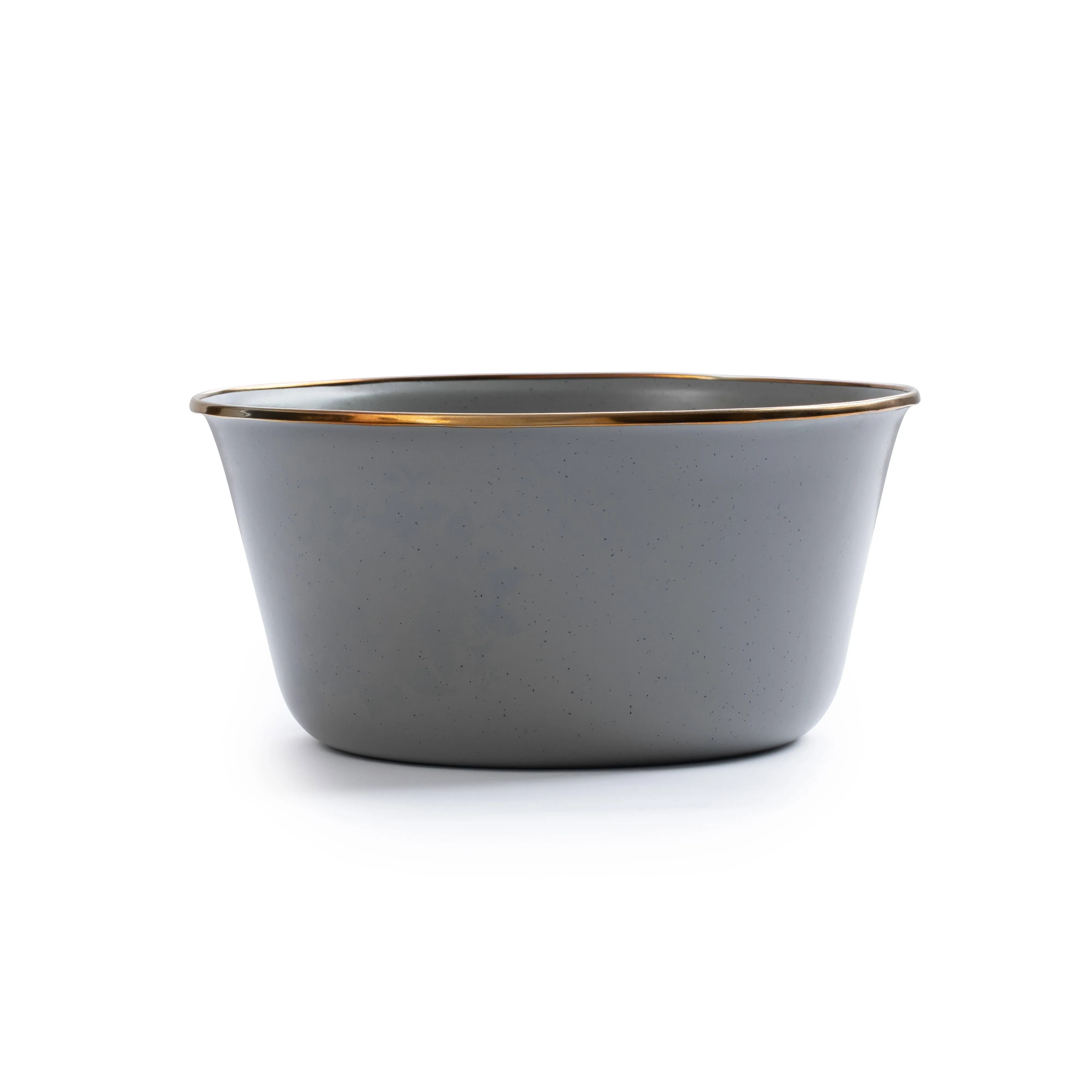 Barebones Enamel Mixing Bowl Set Slate Gray