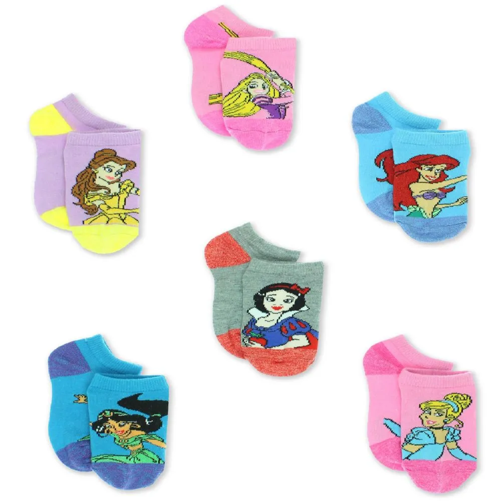 Disney Princess Girls' No Show Socks