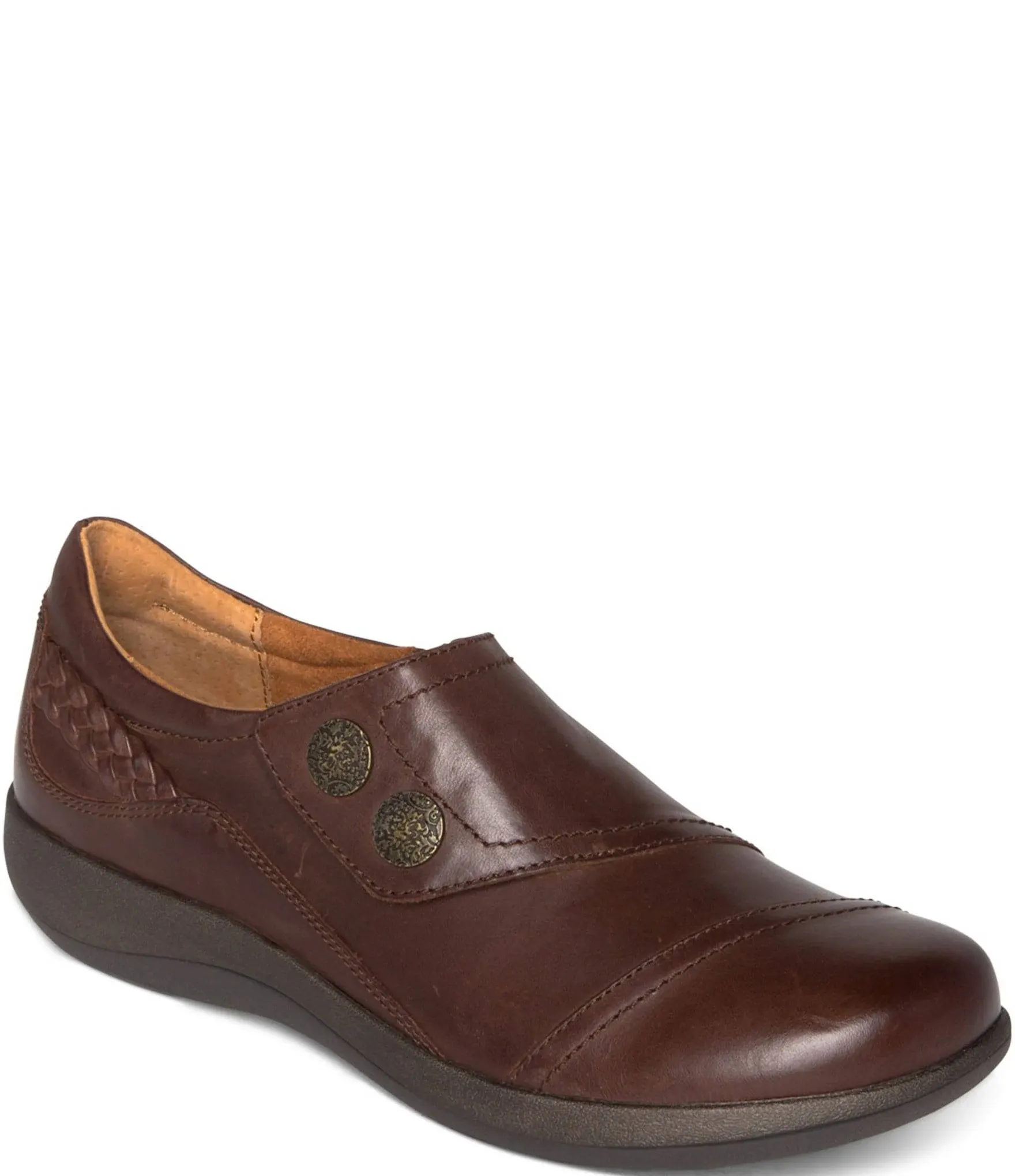 Aetrex Karina Monk Strap Brown / 37