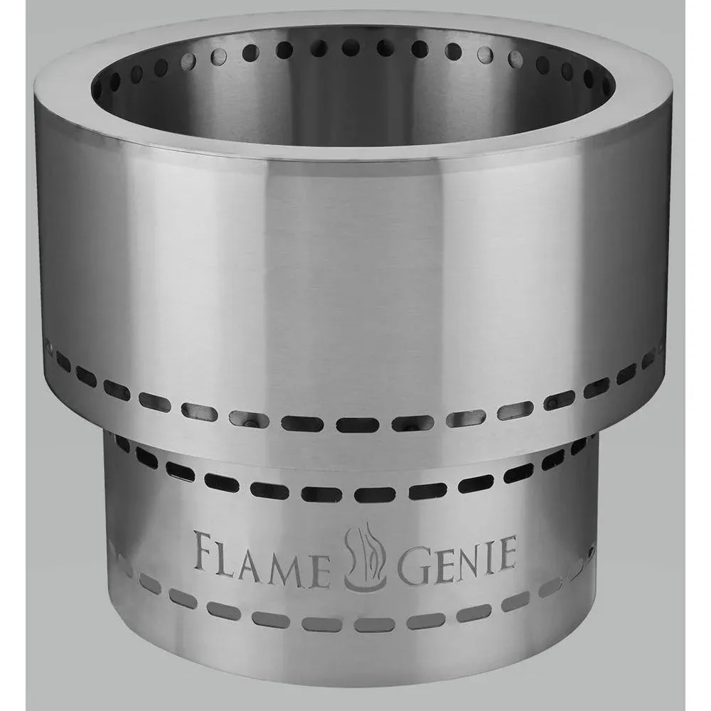 Flame Genie FG-19-SS Inferno Wood Pellet Fire Pit (Stainless Steel)