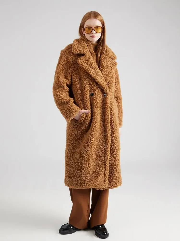 UGG Women's Gertrude Long Teddy Coat