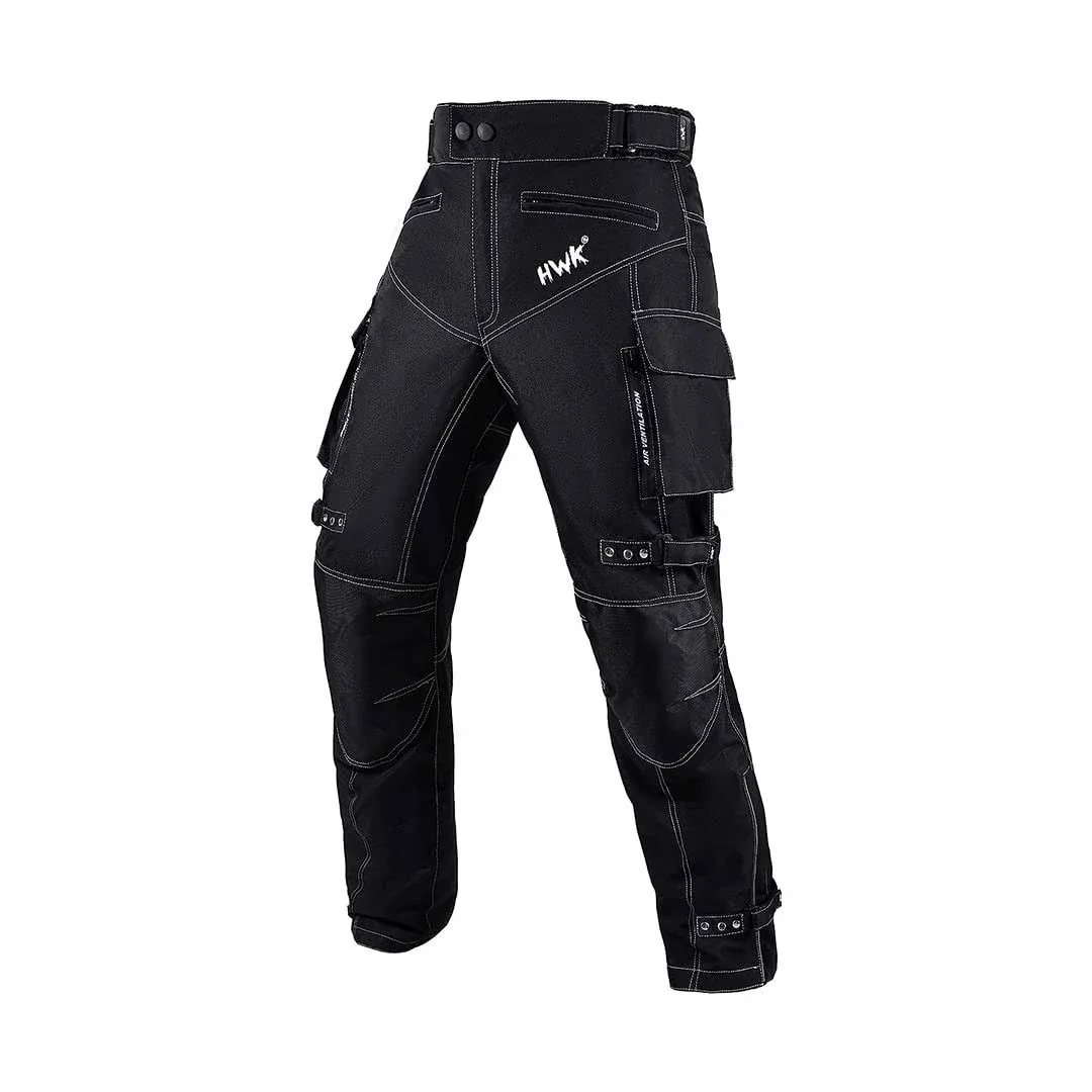 HWK Motorcycle Pants for Men and Women with Water Resistant Cordura Textile ...