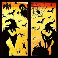 Large Halloween Window Clings Decorations Halloween Window Silhouette Decoration