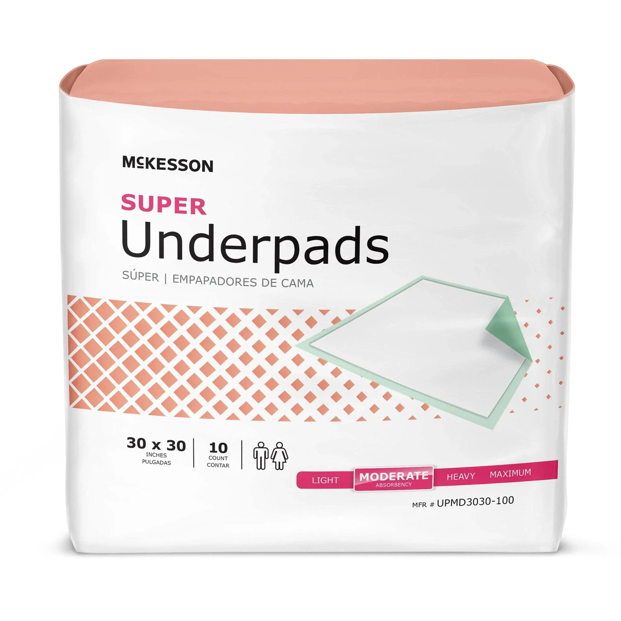 McKesson Super Moderate Absorbency Underpad