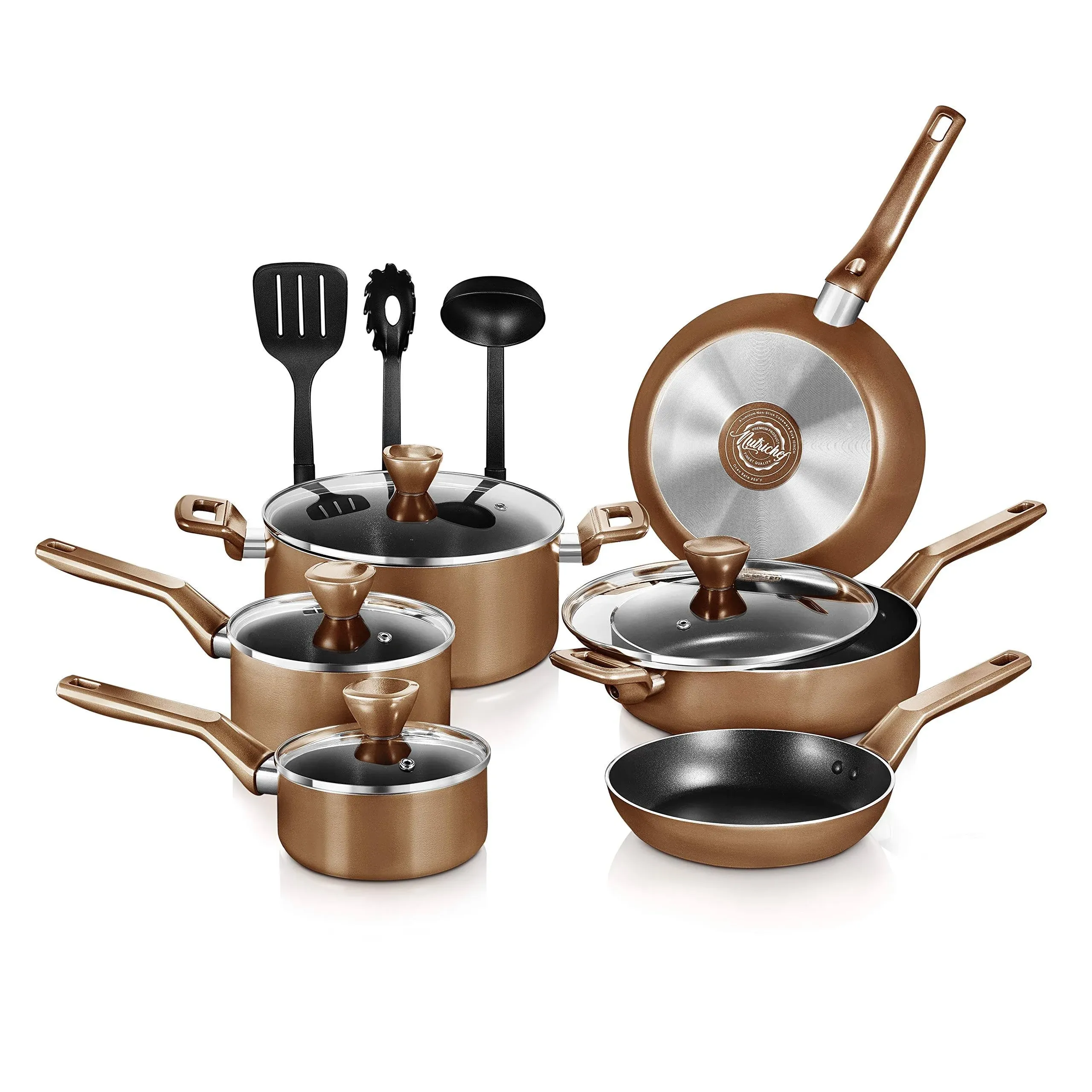 NutriChefKitchen Stylish Kitchen Cookware Set