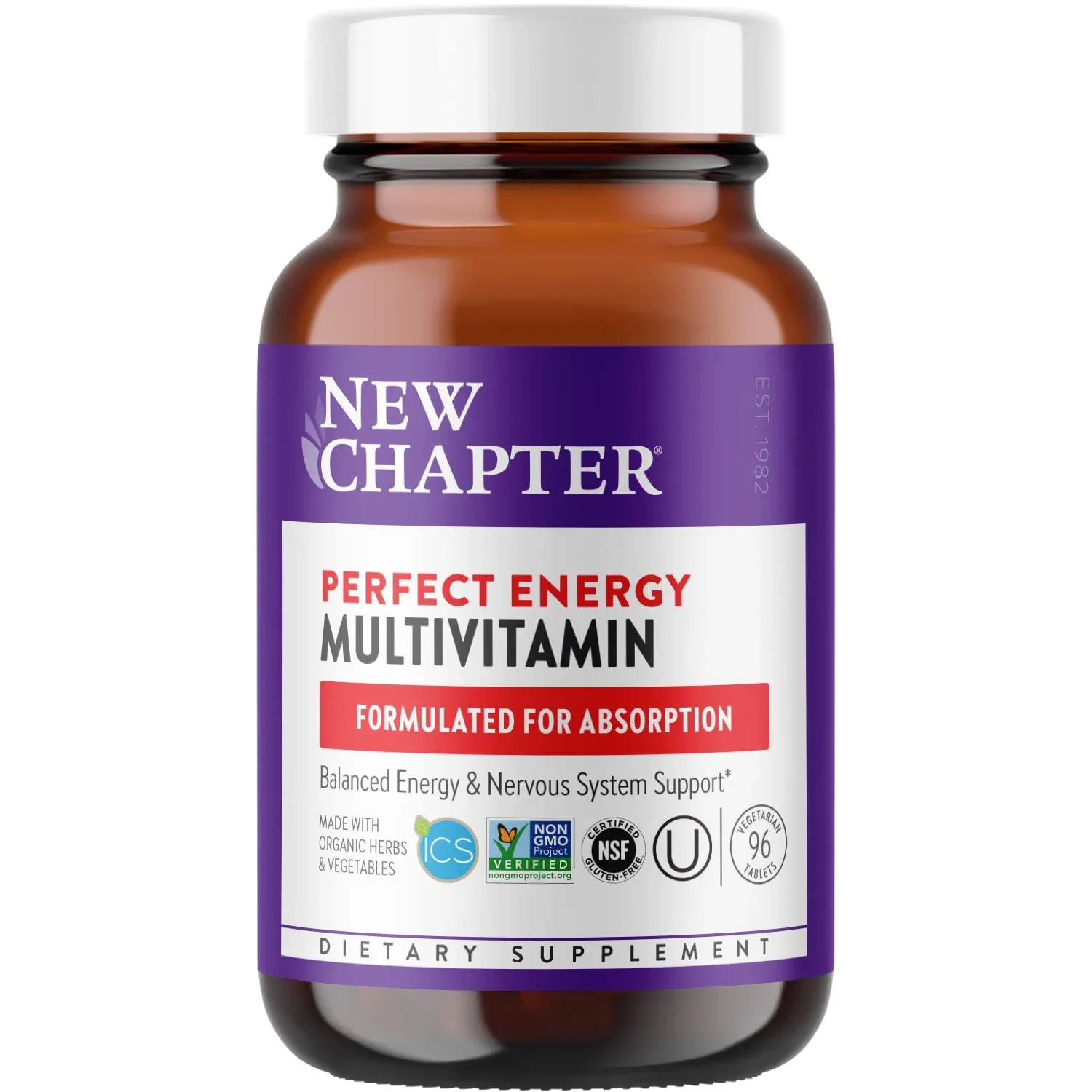 New Chapter Perfect Energy Multivitamin | 96 Veg Tabs