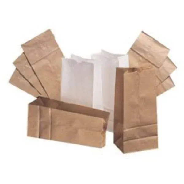 General #2 Kraft Paper Grocery Bags, 4 5/16 x 2 7/16 x 7 7/8, 500 count