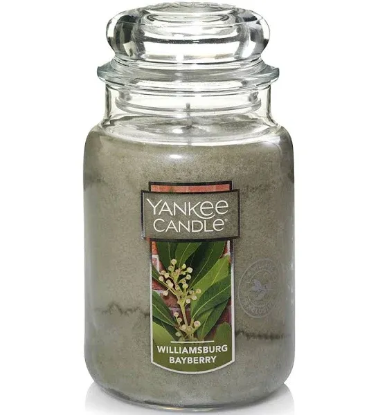 Yankee Candle Williamsburg Bayberry  22 oz. Lg Jar Village Exclusive Unburnt