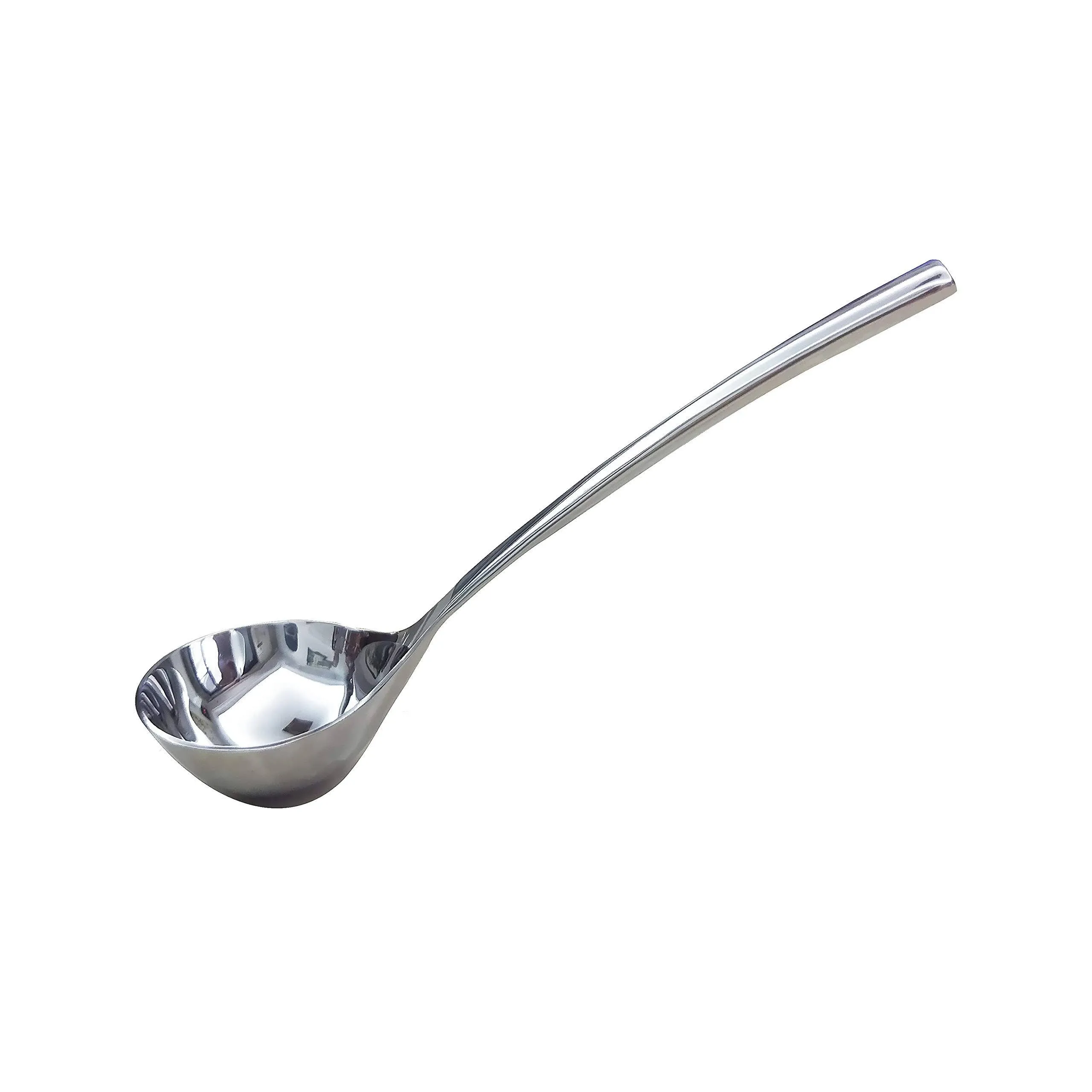 Soup Spoon Large SUS 304 Stainless Steel Soup Ladle Deeper Heavy Solid Long Hand