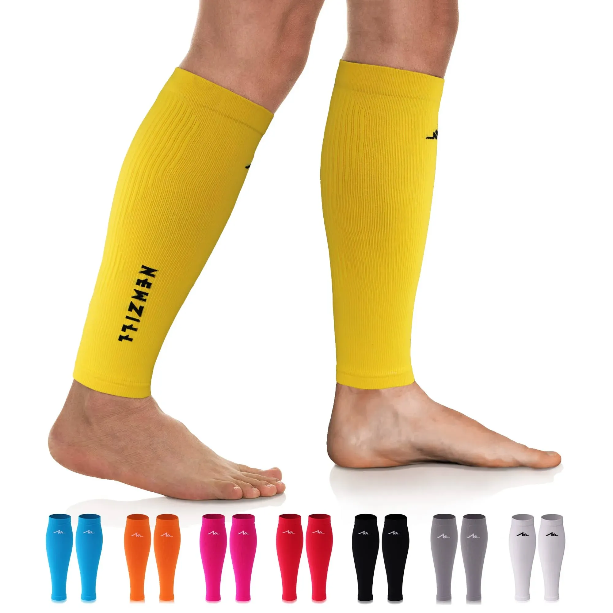 Newzill Compression Calf Sleeves (20-30mmHg) for Men & Women - Perfect Option to Our Compression Socks - for Running, Shin Splint, Medical, Travel,