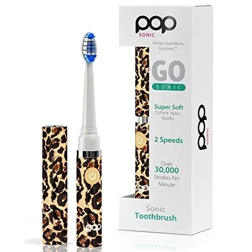 Voom Sonic Go Series Electronic Toothbrush Leopard NEW