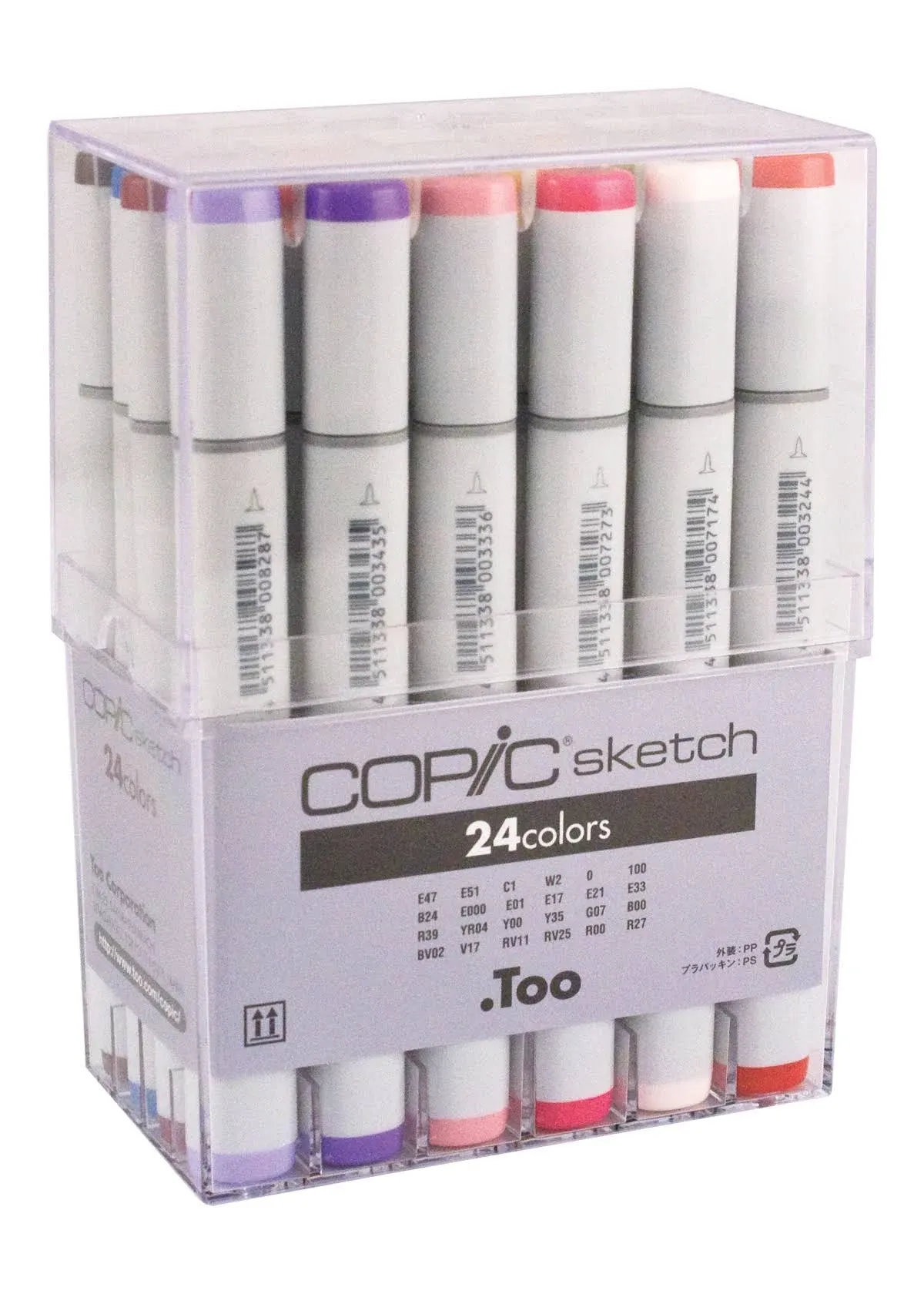 Copic Markers SB24 24-Piece Sketch Set, Basic