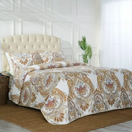 Mellanni Bedspread Coverlet Set Bedding Cover With Shams