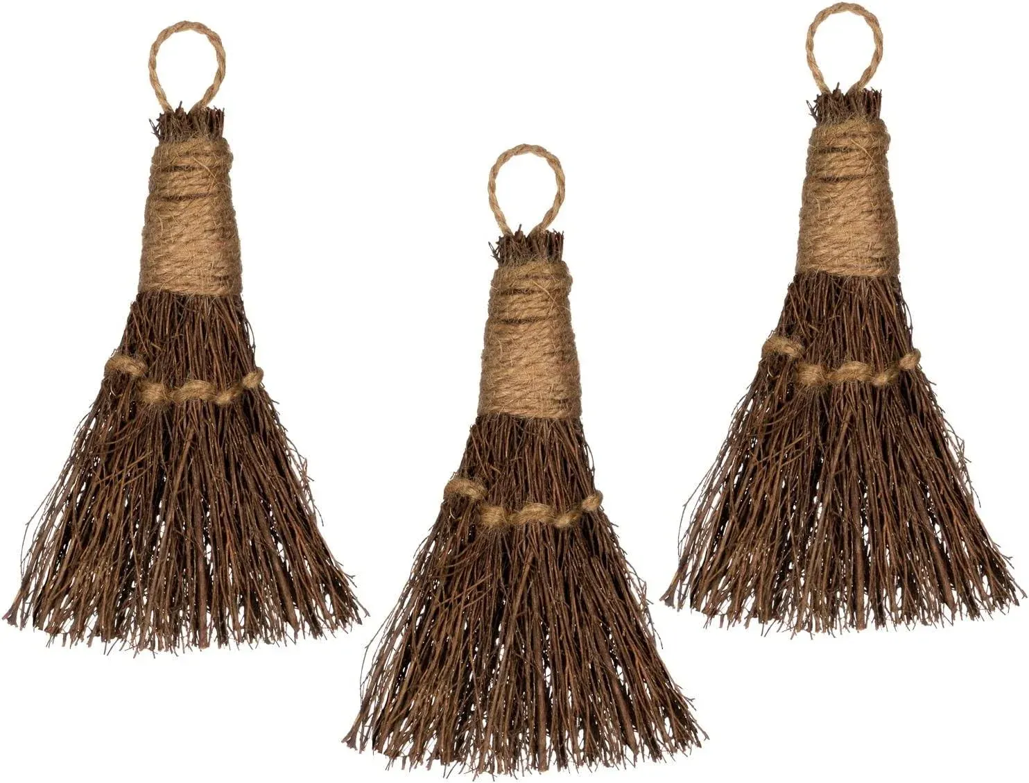 Cinnamon Broom 6" - Cinnamon Broomstick Scented 3 Pack -Mini Broom - Witches Broom Cinnamon Broomstick Decoration for Halloween - Cinnamon Broomstick - Mini Broomstick Scented Broom