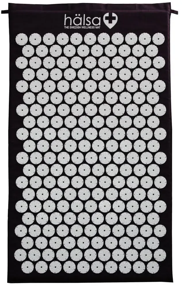 ProsourceFit Acupressure Mat and Pillow Set for Back/Neck Pain Relief and Muscle Relaxation, Size: Mat: 25”Large x 15¾” W; Pillow: 14¼”L x 4”H, Black