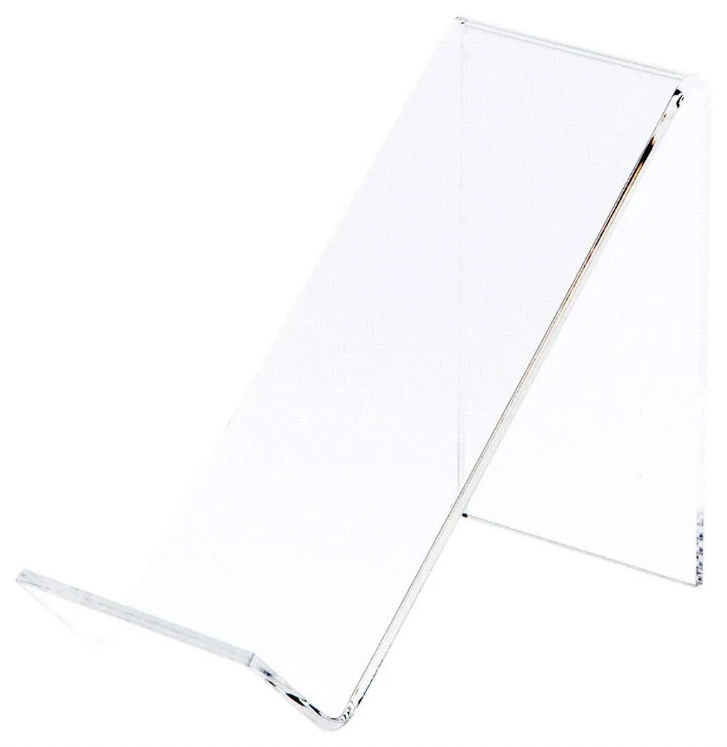 "Plymor Clear Acrylic Cell Phone Display Stand / Easel, 2.5"" W x 5"" D x 4.5"" H"