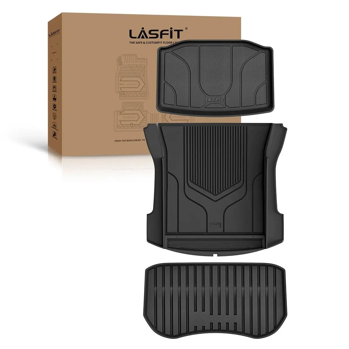 Lasfit Trunk Mats Front Trunk Liner for Tesla Model 3 2021 2022 2023 TPE All ...