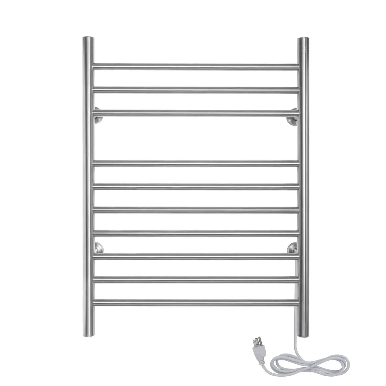 Infinity Towel Warmer, Polished, Dual Connection, 10 Bars