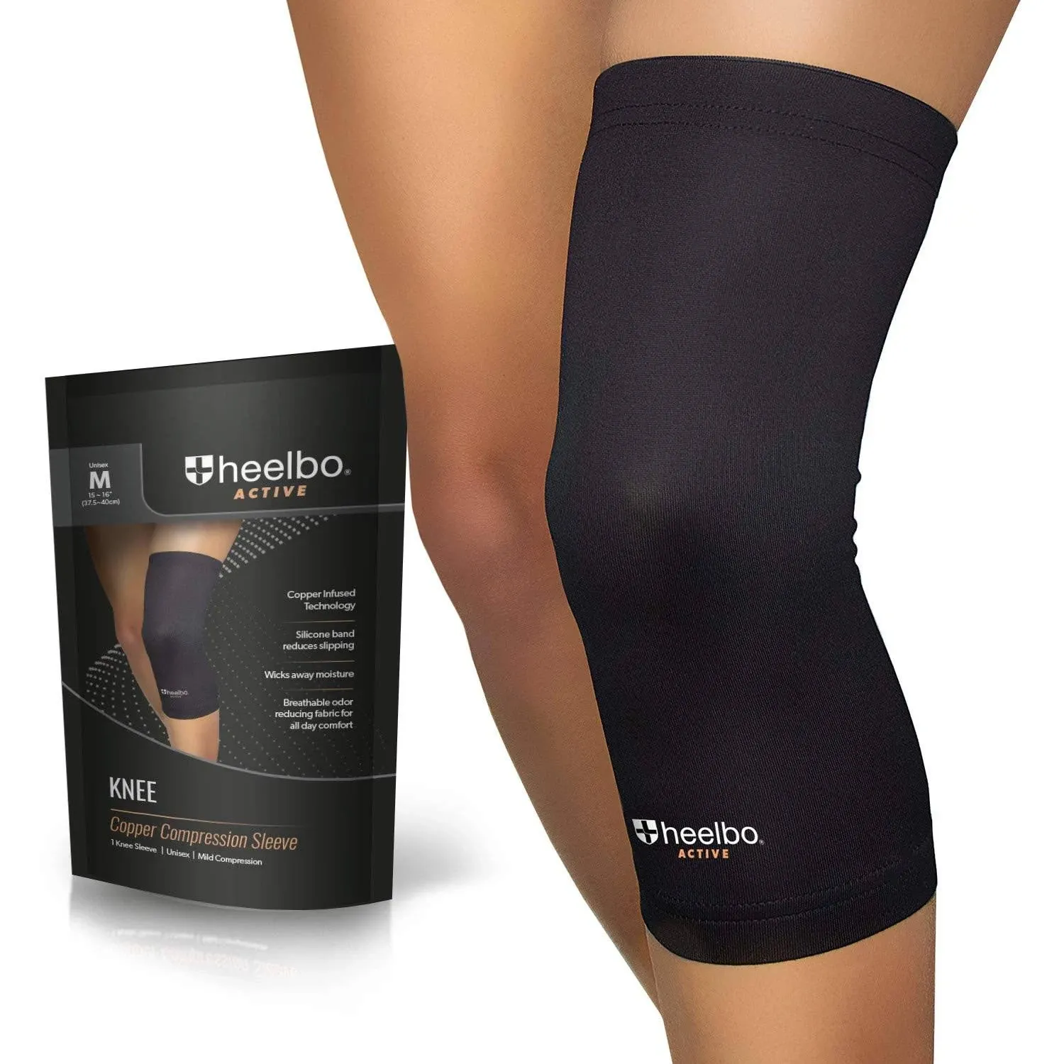 Heelbo Copper Infused Knee Compression Sleeve