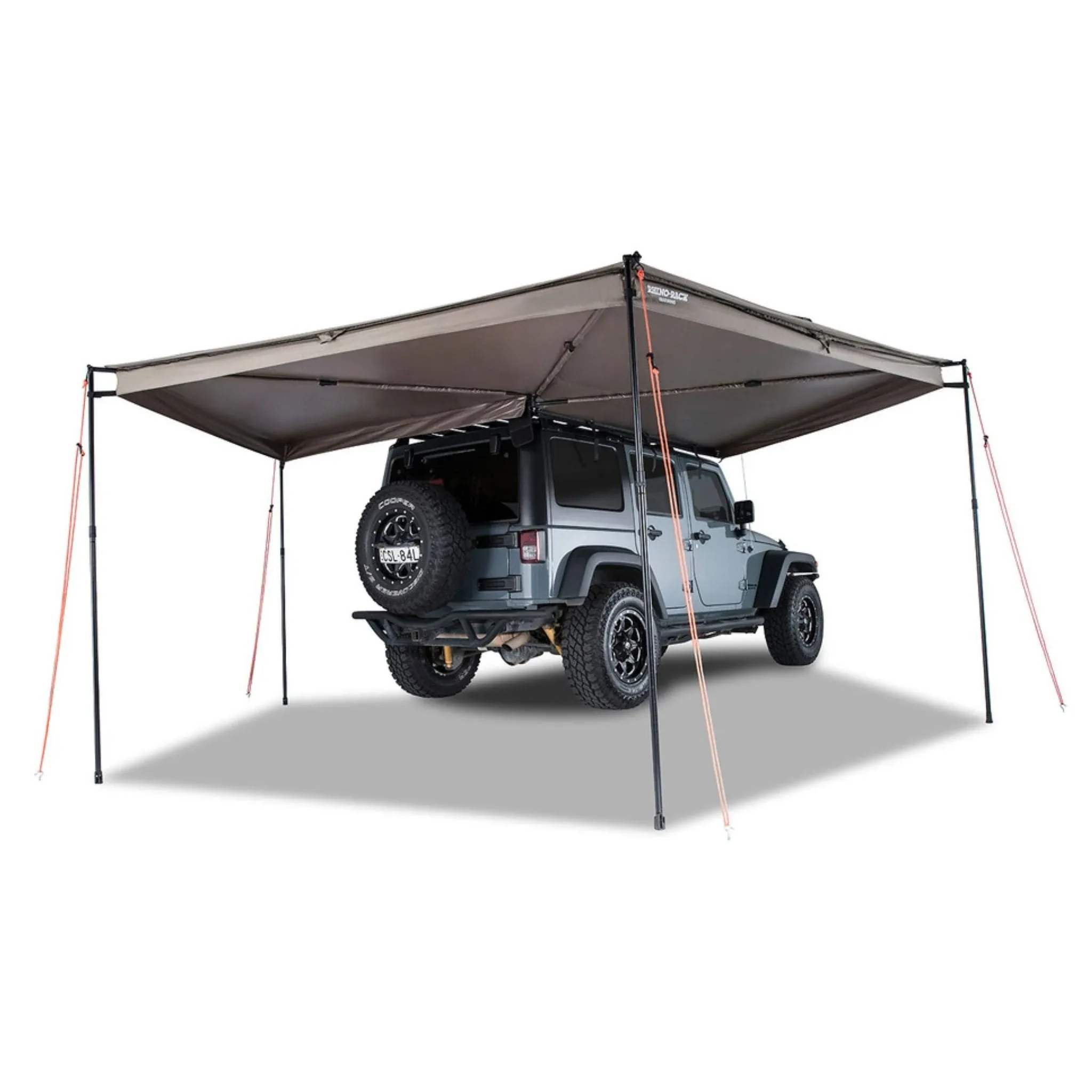 Rhino Rack Batwing Awning (Right), Tan, 98" x 98" x 50"