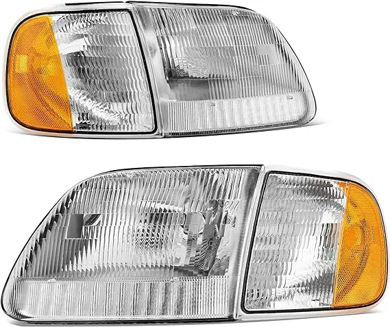 AUTOSAVER88 Headlight Assembly Compatible with 97-03 Ford F-15097-02 Ford ...