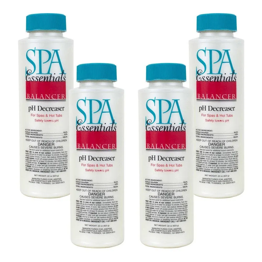 Spa Essentials pH Decreaser - 22 oz (4 Pack)