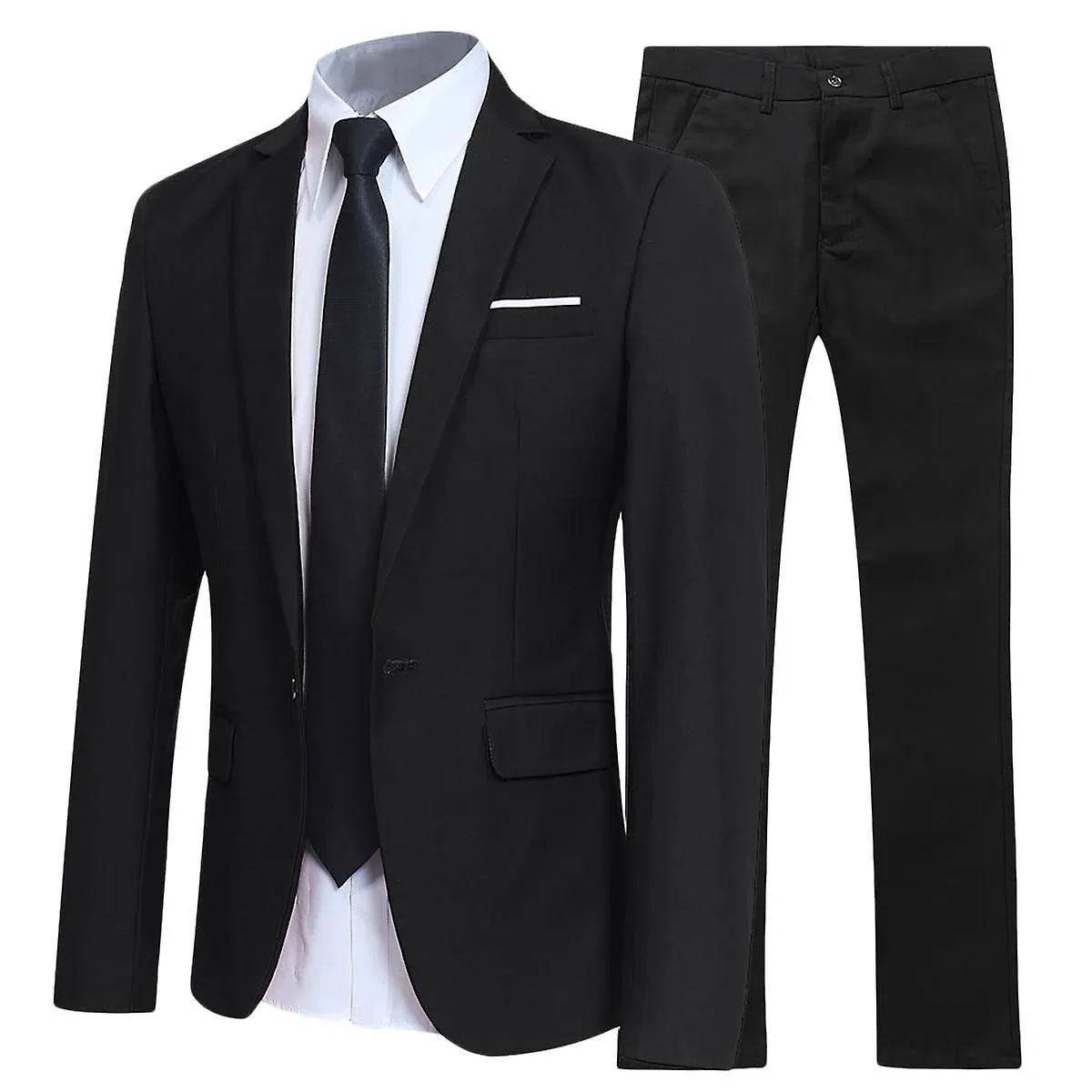 Classic Stylish Mens Business Suit Set With Lapel Buttons, Pockets, And Blazers   High End Social Formal Suit For Groom And Wedding   Set 230208 From Bai02, $23.67 | DHgate.Com